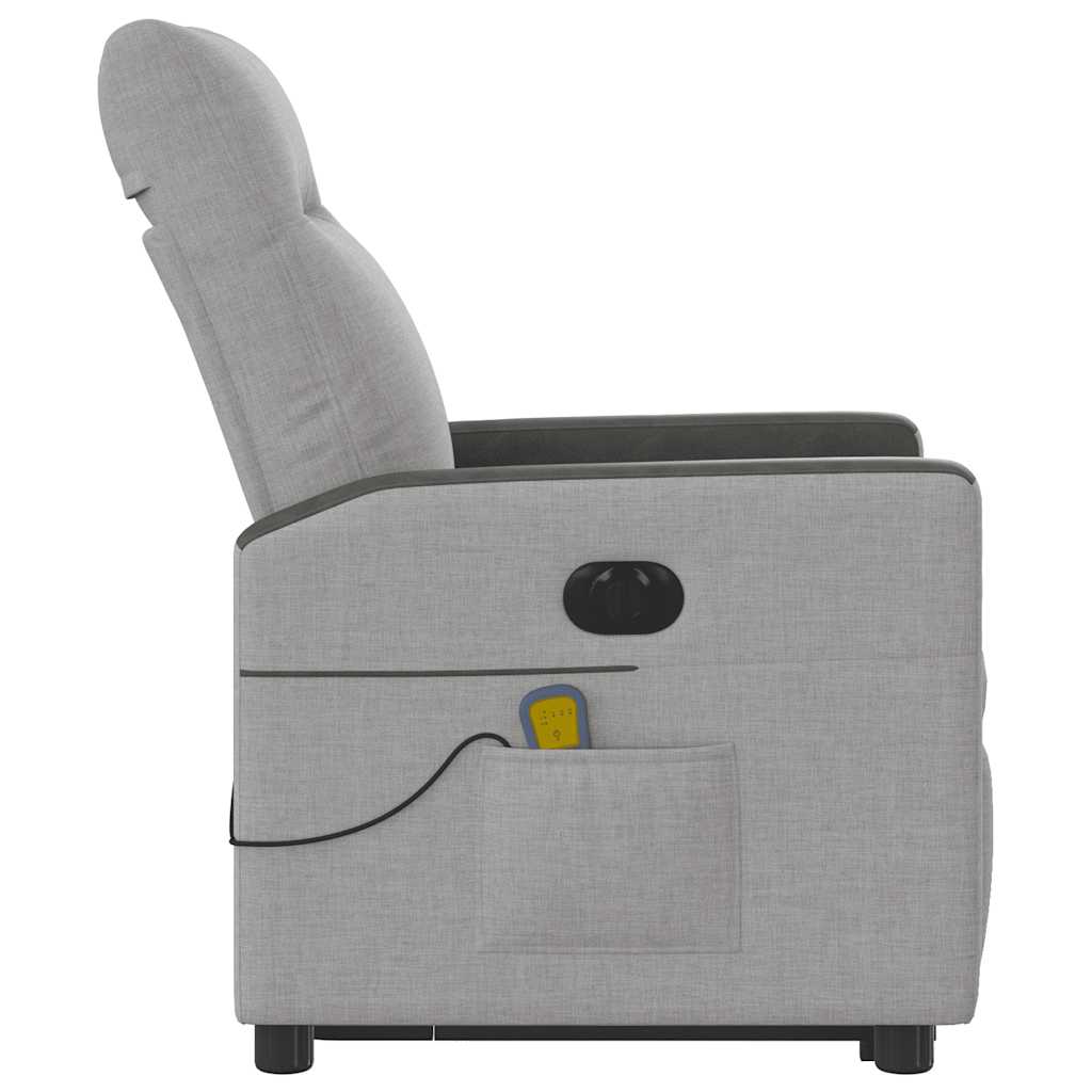 Sta-op-massagestoel elektrisch verstelbaar stof wolk grijs is nu te koop bij PeponiXL, paradijselijk wonen!