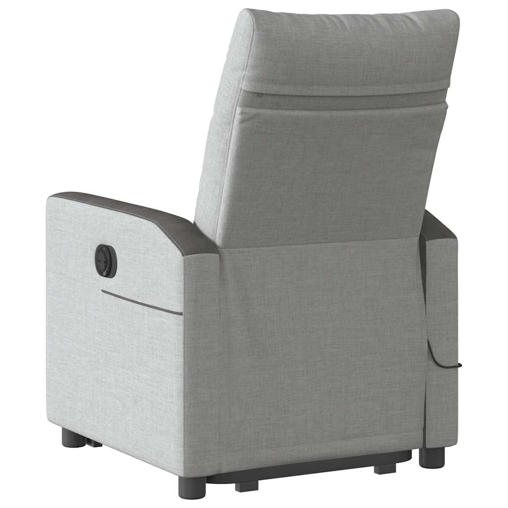 Sta-op-massagestoel elektrisch verstelbaar stof wolk grijs is nu te koop bij PeponiXL, paradijselijk wonen!