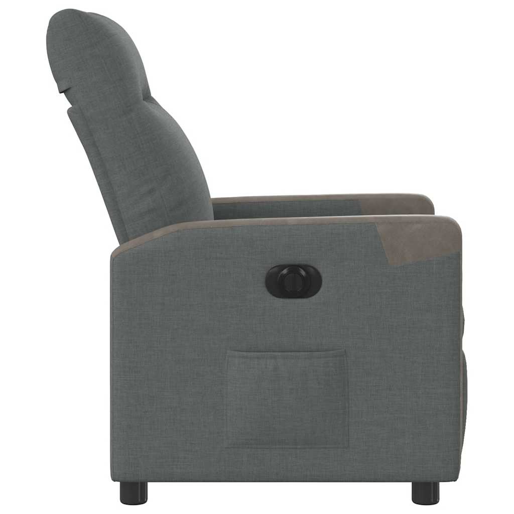 Fauteuil elektrisch verstelbaar stof donkergrijs is nu te koop bij PeponiXL, paradijselijk wonen!