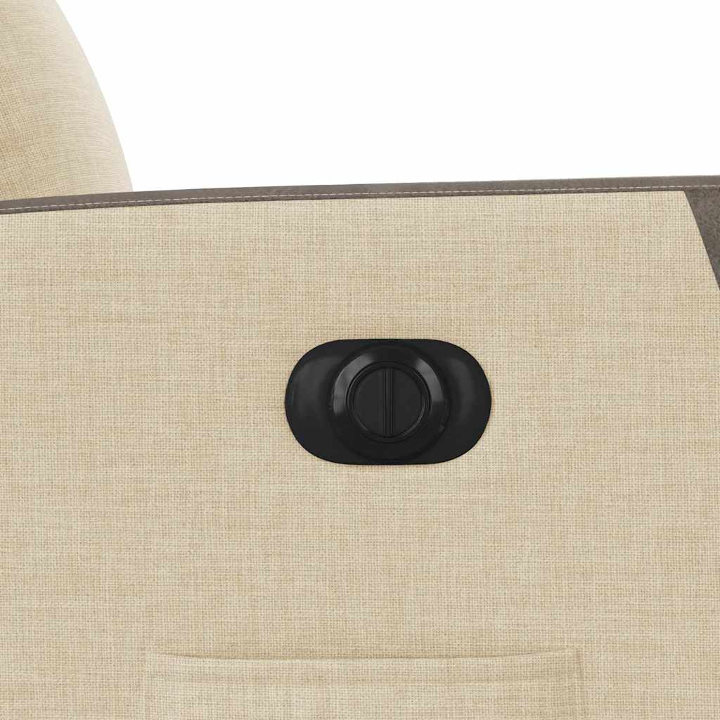 Fauteuil verstelbaar elektrisch stof crèmekleurig is nu te koop bij PeponiXL, paradijselijk wonen!