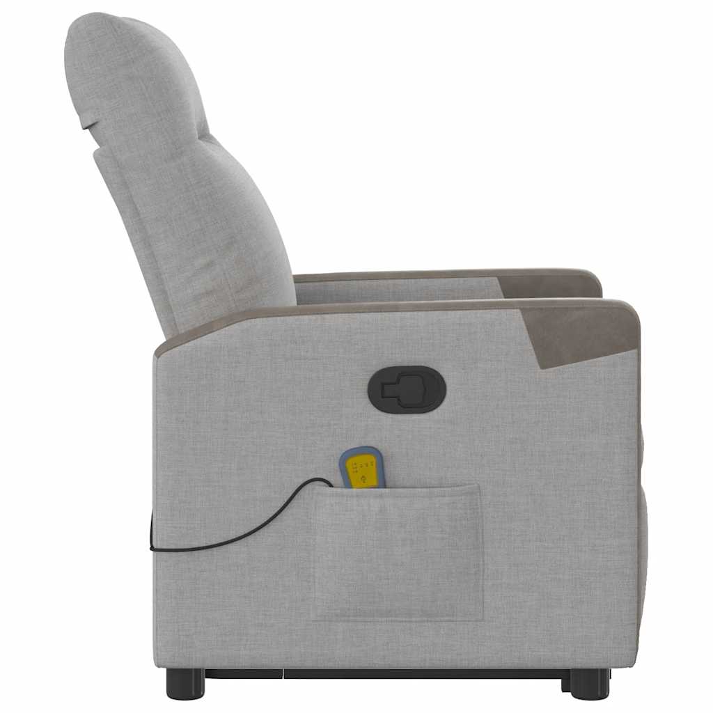 Sta-op-massagestoel verstelbaar stof wolk grijs is nu te koop bij PeponiXL, paradijselijk wonen!