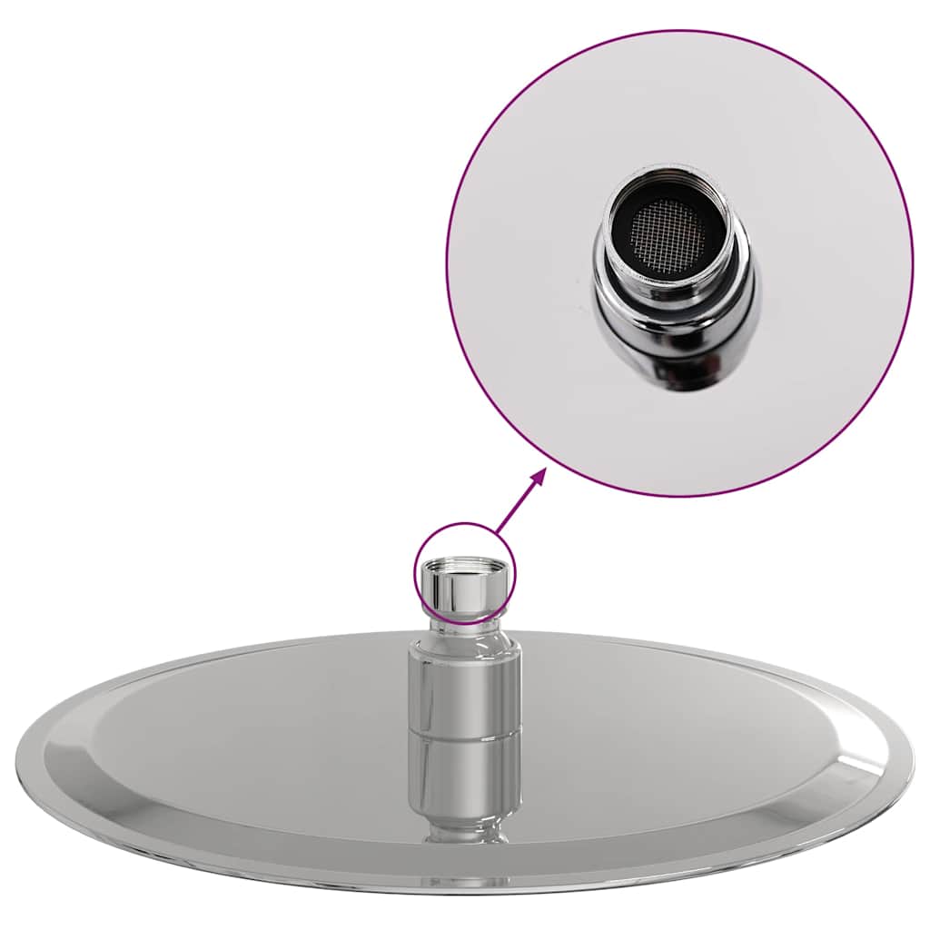 Regendouchekop rond 20 cm roestvrij staal 304 is nu te koop bij PeponiXL, paradijselijk wonen!