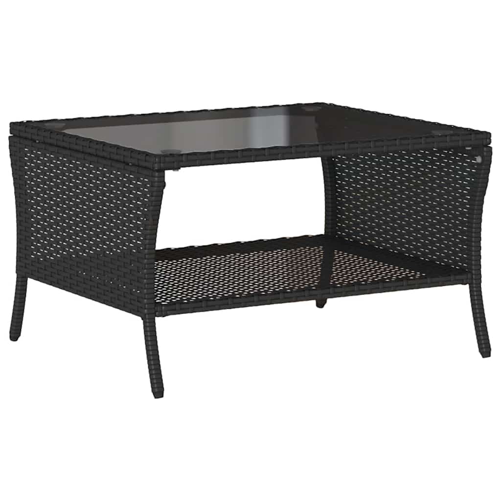 6-delige Loungeset met kussens poly rattan zwart is nu te koop bij PeponiXL, paradijselijk wonen!