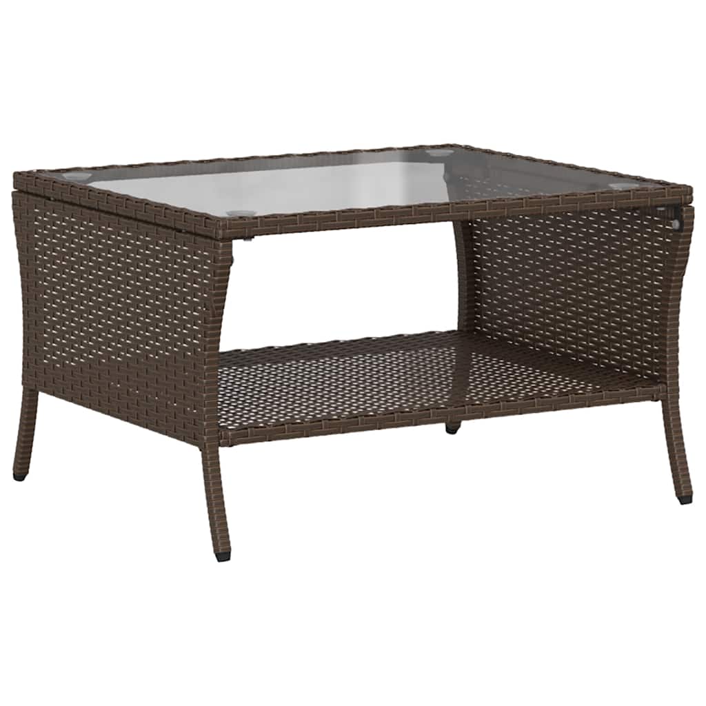 6-delige Loungeset met kussens poly rattan bruin is nu te koop bij PeponiXL, paradijselijk wonen!