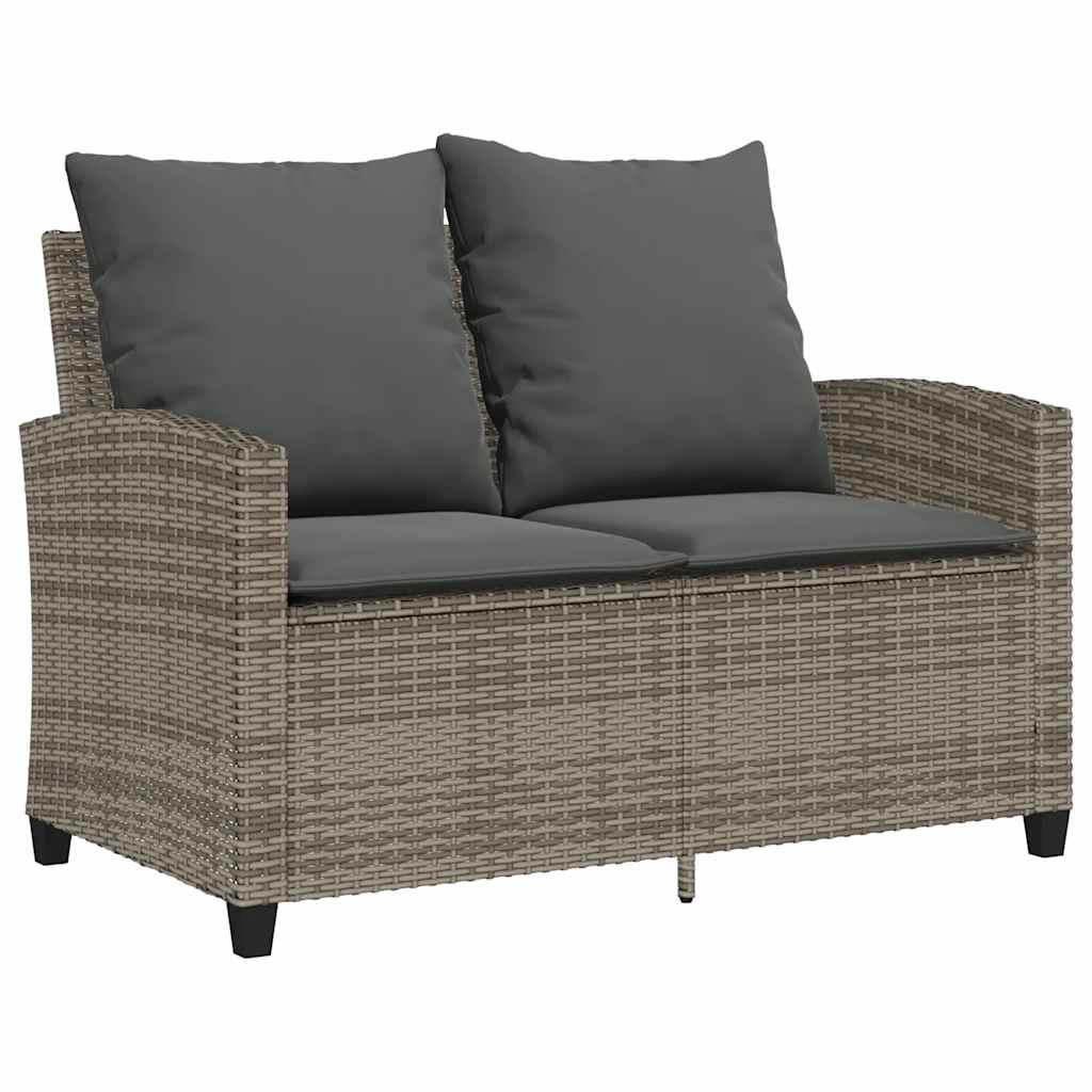 6-delige Loungeset met kussens poly rattan grijs is nu te koop bij PeponiXL, paradijselijk wonen!