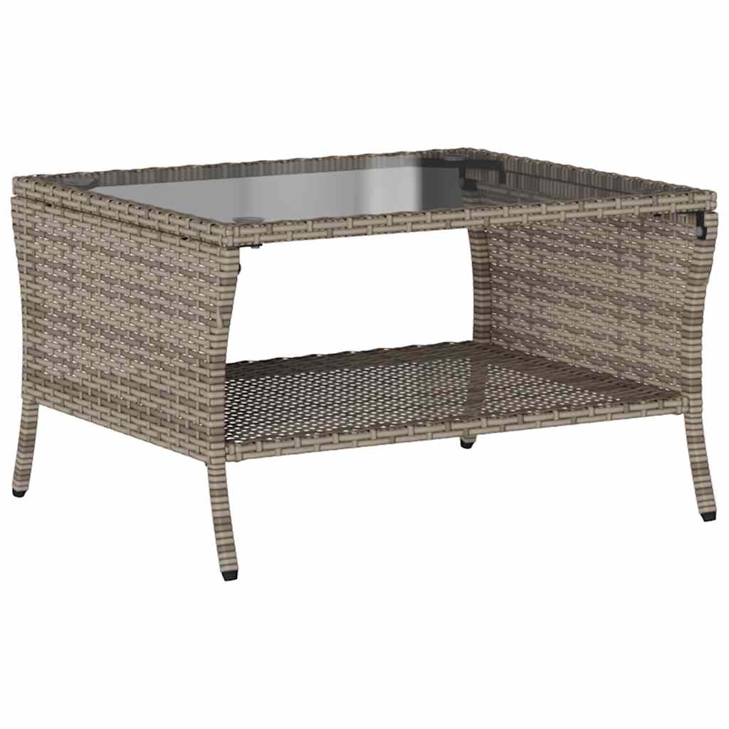 6-delige Loungeset met kussens poly rattan grijs is nu te koop bij PeponiXL, paradijselijk wonen!