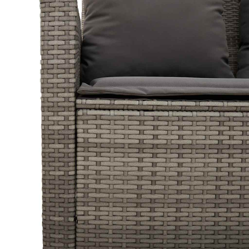 6-delige Loungeset met kussens poly rattan grijs is nu te koop bij PeponiXL, paradijselijk wonen!