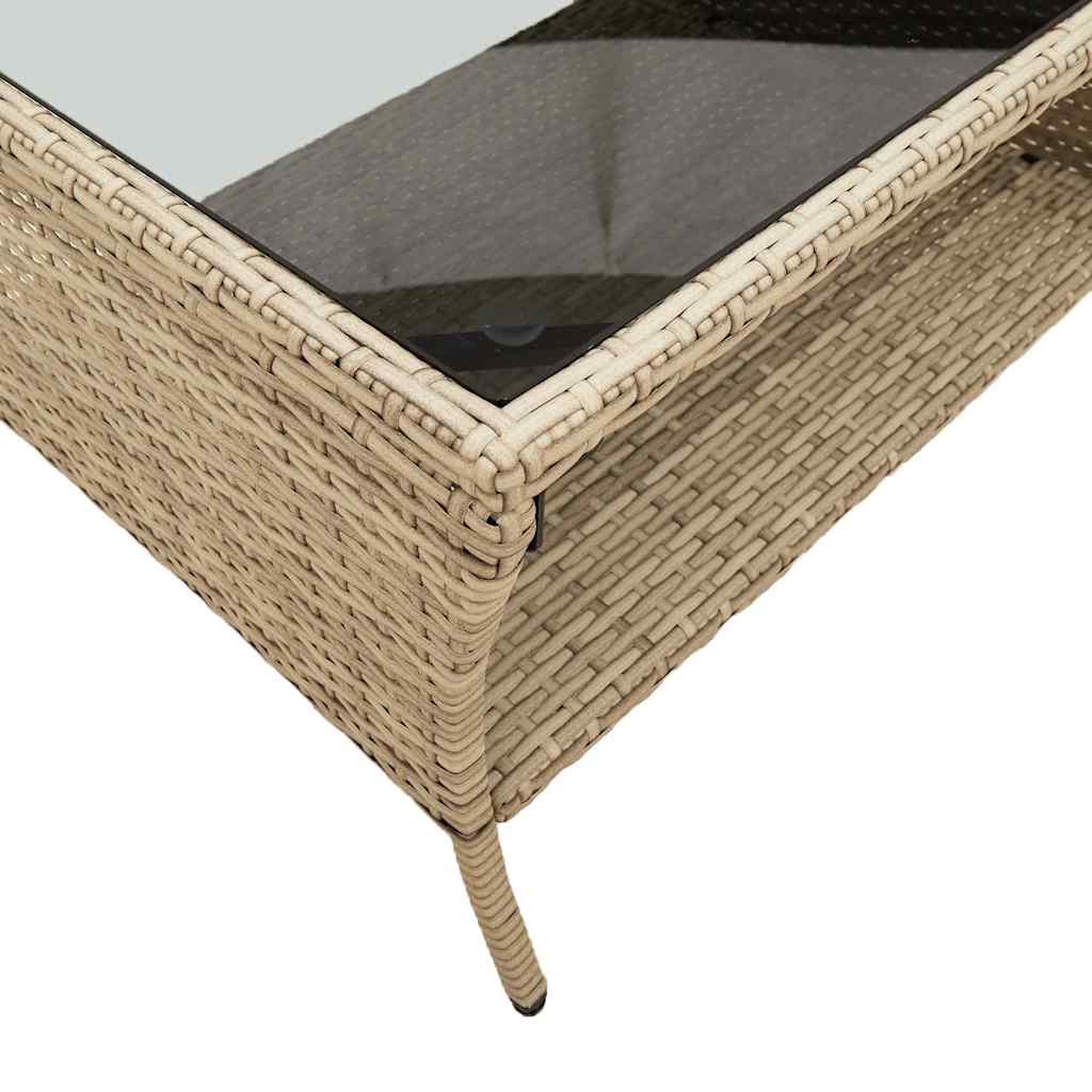 6-delige Loungeset met kussens poly rattan beige is nu te koop bij PeponiXL, paradijselijk wonen!