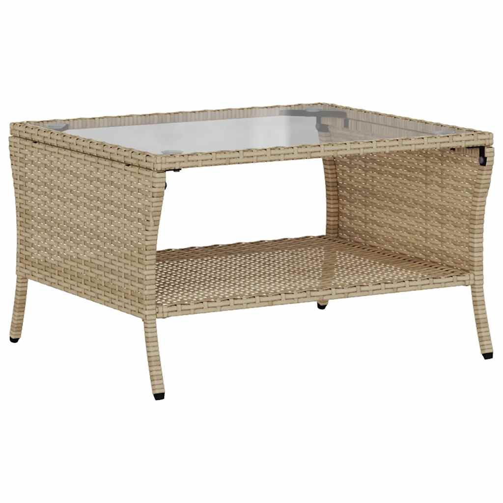 6-delige Loungeset met kussens poly rattan beige is nu te koop bij PeponiXL, paradijselijk wonen!