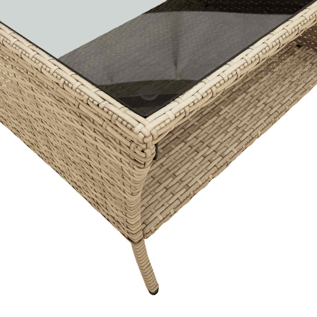 6-delige Loungeset met kussens poly rattan beige is nu te koop bij PeponiXL, paradijselijk wonen!