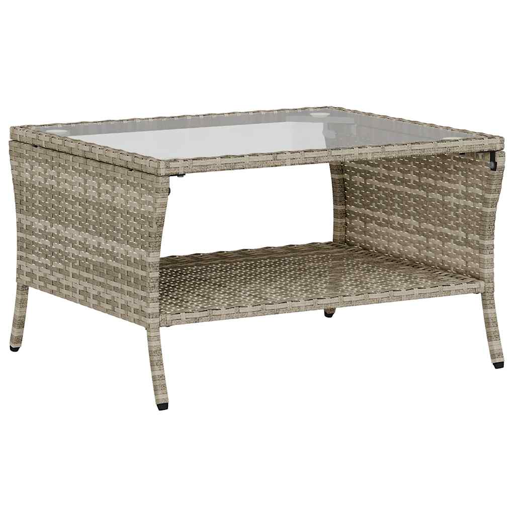 6-delige Loungeset met kussens poly rattan lichtgrijs is nu te koop bij PeponiXL, paradijselijk wonen!