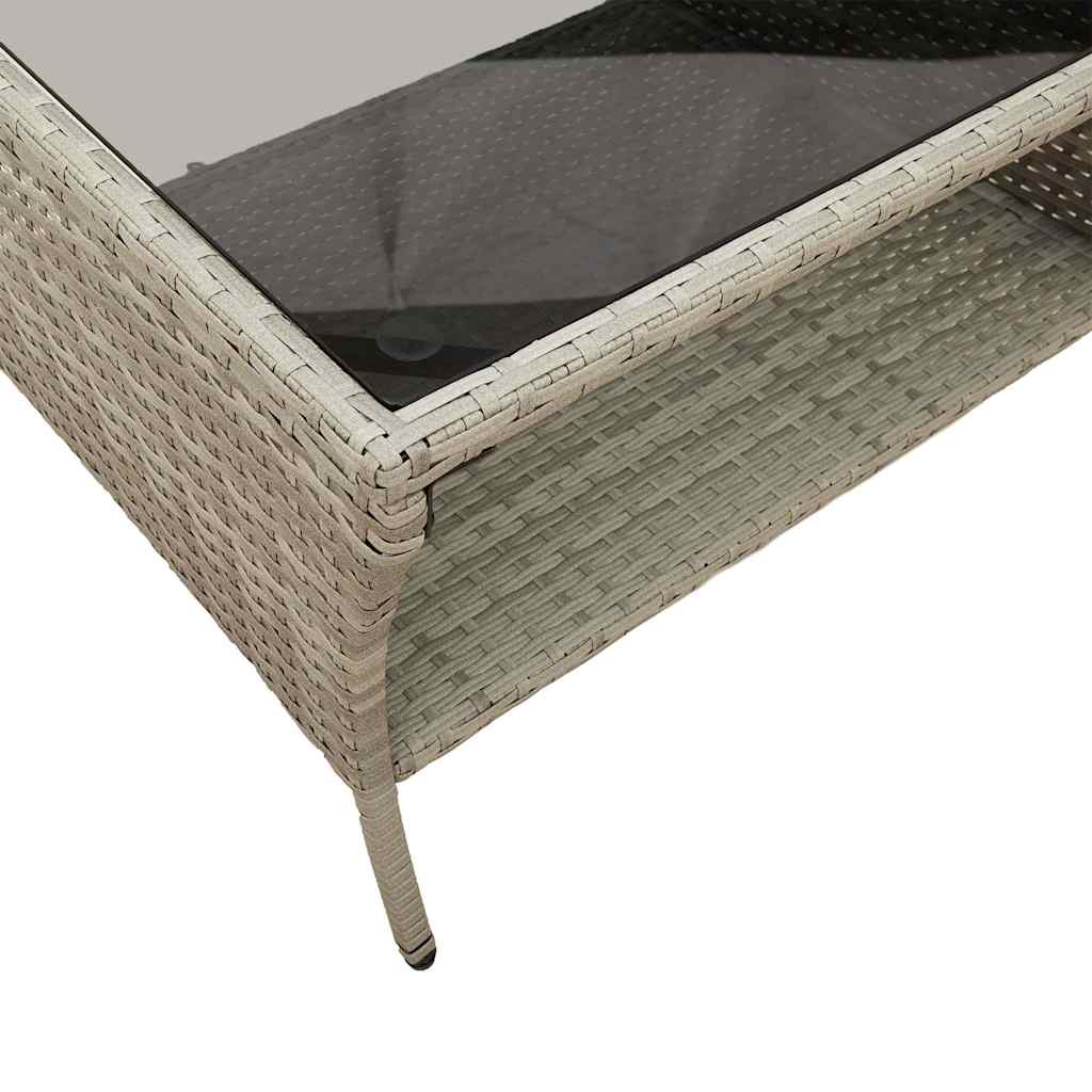 6-delige Loungeset met kussens poly rattan lichtgrijs is nu te koop bij PeponiXL, paradijselijk wonen!