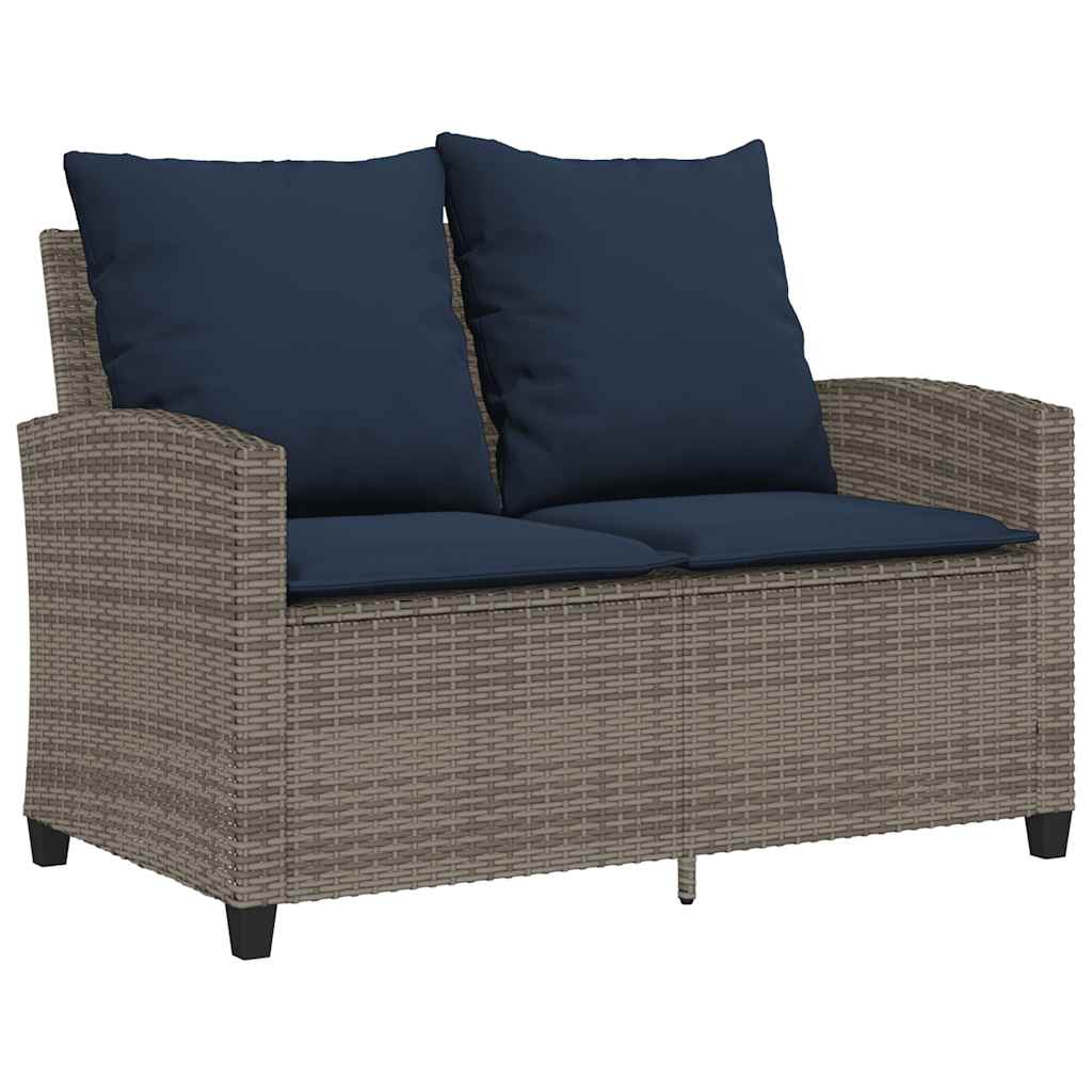 6-delige Loungeset met kussens poly rattan grijs is nu te koop bij PeponiXL, paradijselijk wonen!