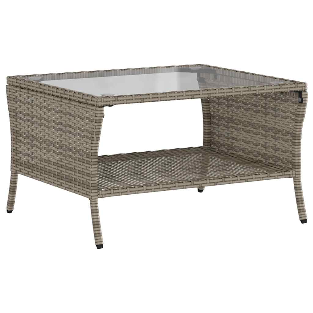 6-delige Loungeset met kussens poly rattan grijs is nu te koop bij PeponiXL, paradijselijk wonen!