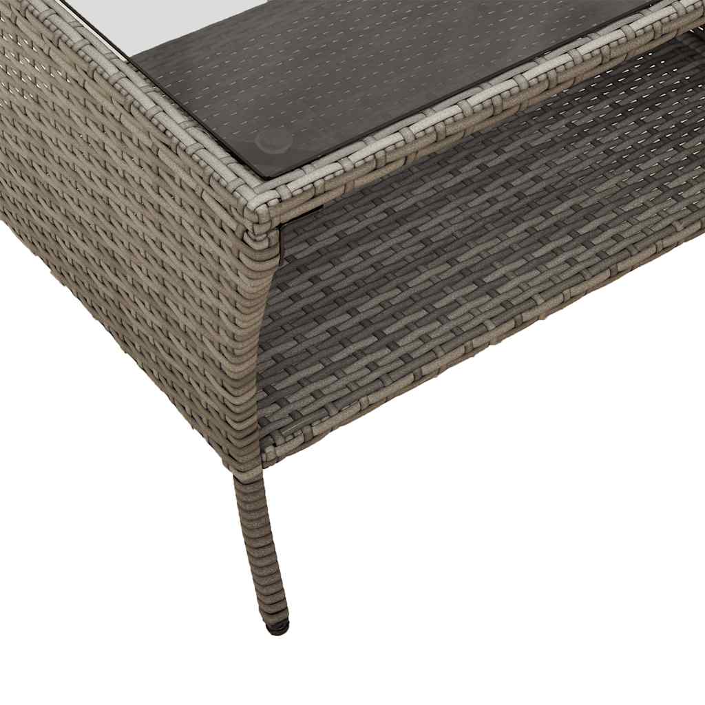 6-delige Loungeset met kussens poly rattan grijs is nu te koop bij PeponiXL, paradijselijk wonen!