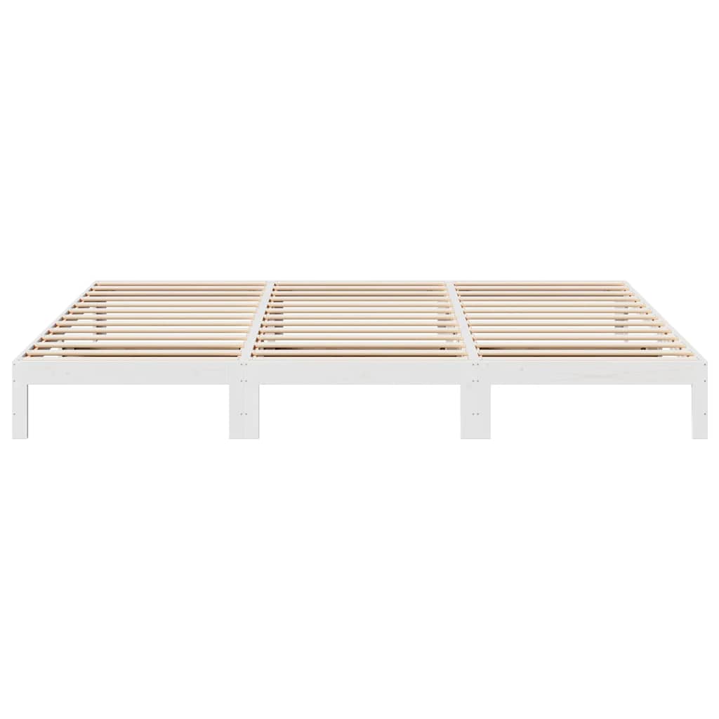 Bedframe Family zonder matras 240x200 cm massief grenenhout wit is nu te koop bij PeponiXL, paradijselijk wonen!