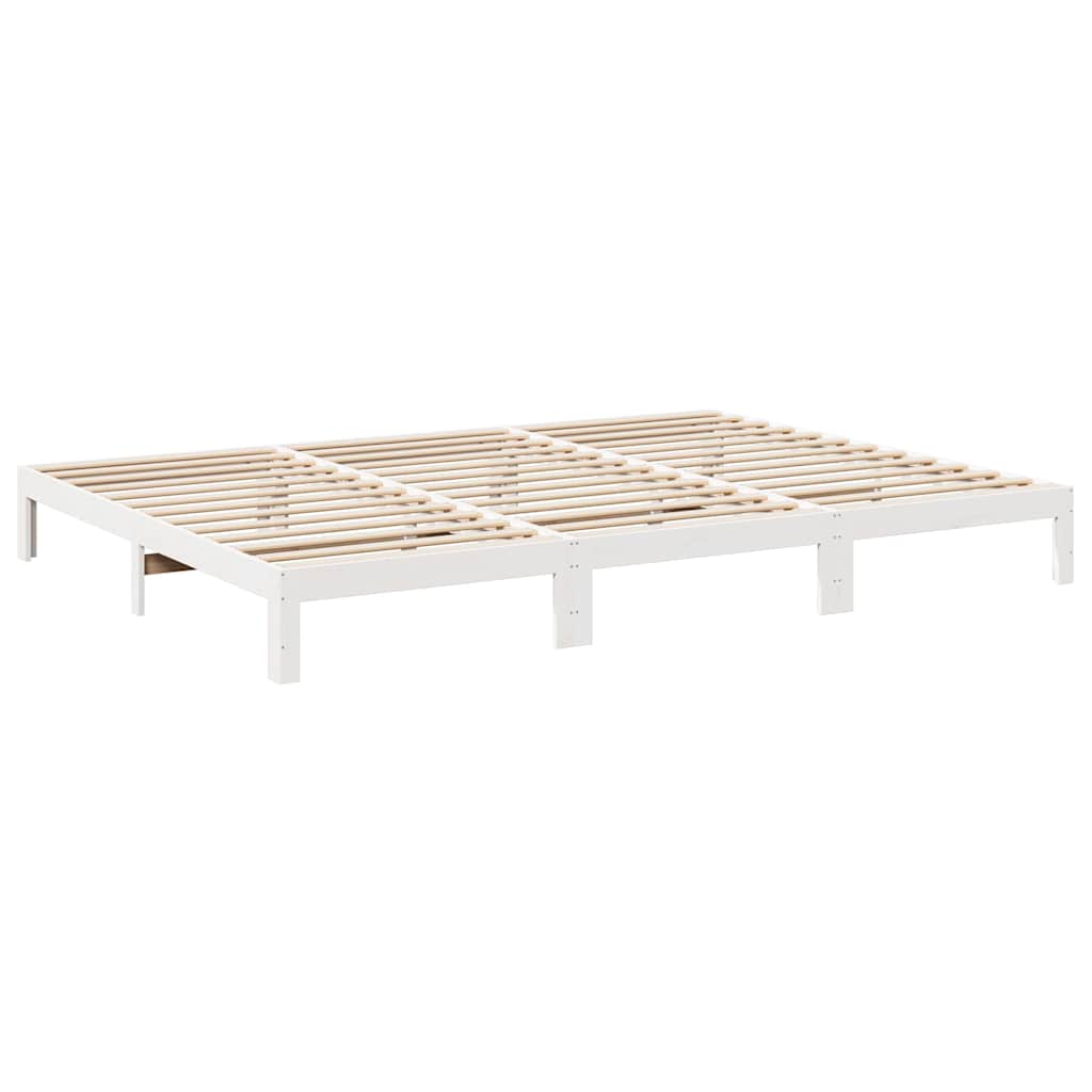 Bedframe Family zonder matras 240x200 cm massief grenenhout wit is nu te koop bij PeponiXL, paradijselijk wonen!