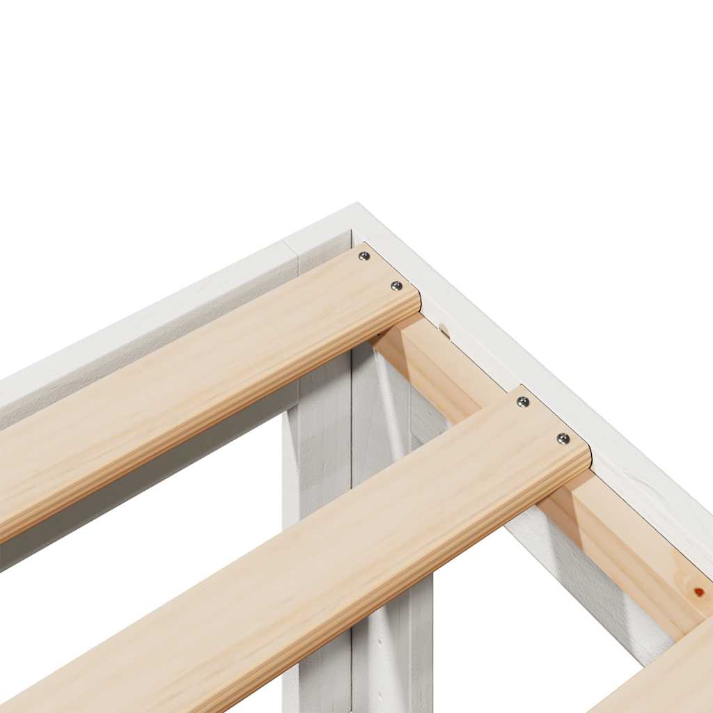 Bedframe Family zonder matras 240x200 cm massief grenenhout wit is nu te koop bij PeponiXL, paradijselijk wonen!