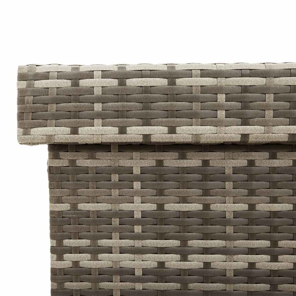 Tuinbox met wielen 160x55x75 cm poly rattan grijs is nu te koop bij PeponiXL, paradijselijk wonen!