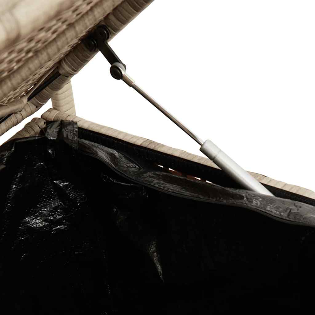 Tuinbank met kussen beige polyrotan is nu te koop bij PeponiXL, paradijselijk wonen!