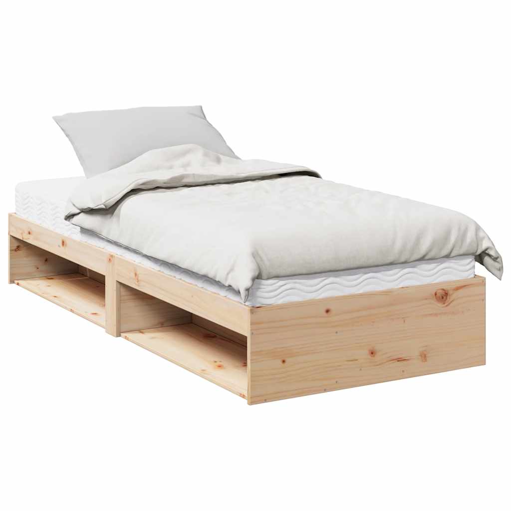 Slaapbank met matras 90x200 cm massief grenenhout is nu te koop bij PeponiXL, paradijselijk wonen!
