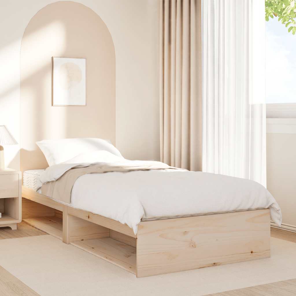 Slaapbank met matras 90x200 cm massief grenenhout is nu te koop bij PeponiXL, paradijselijk wonen!