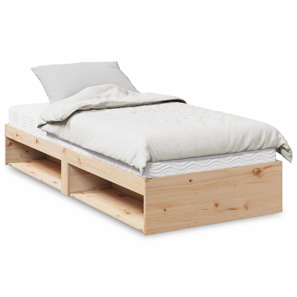 Slaapbank met matras 90x200 cm massief grenenhout is nu te koop bij PeponiXL, paradijselijk wonen!