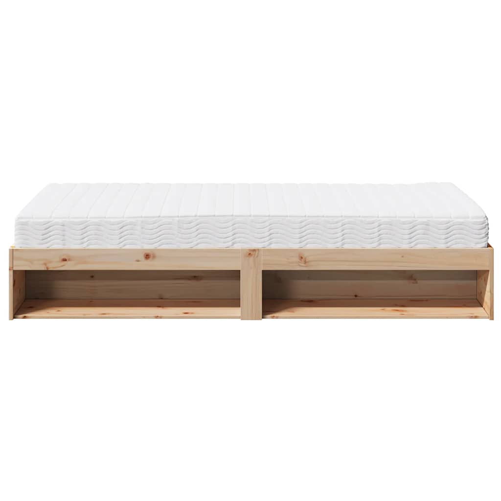 Slaapbank met matras 80x200 cm massief grenenhout is nu te koop bij PeponiXL, paradijselijk wonen!