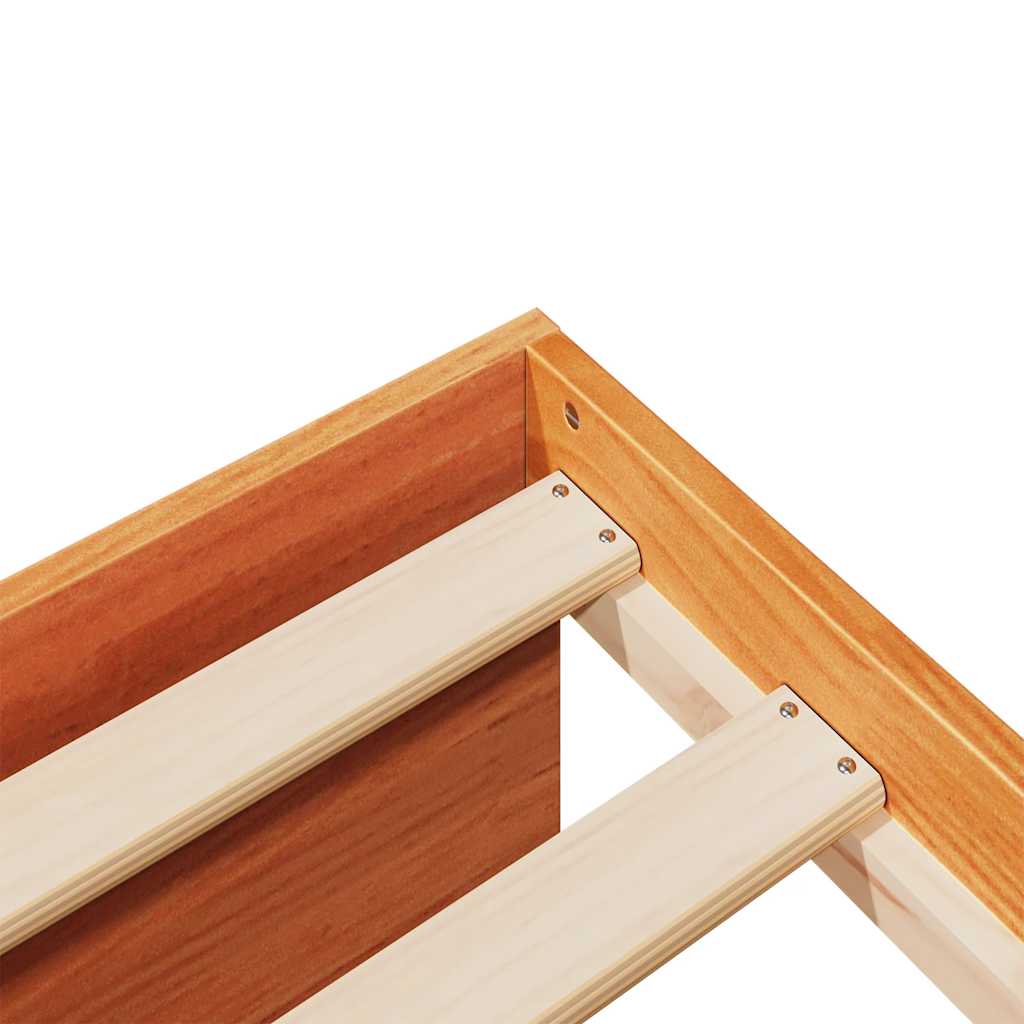 Slaapbank me matras 90x190 cm massief grenenhout wasbruin is nu te koop bij PeponiXL, paradijselijk wonen!