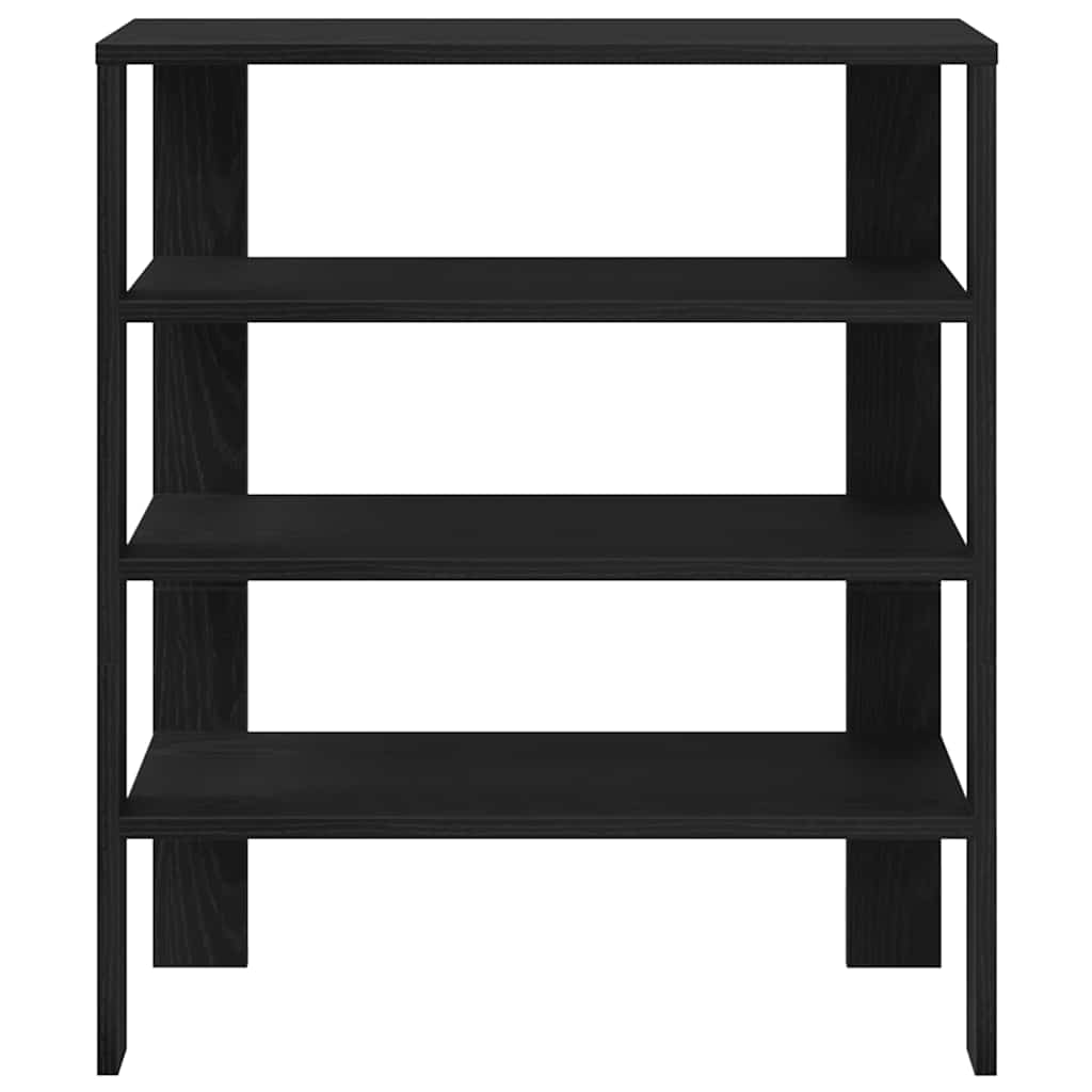 Schoenenrek 61x32x70 cm bewerkt hout zwart is nu te koop bij PeponiXL, paradijselijk wonen!