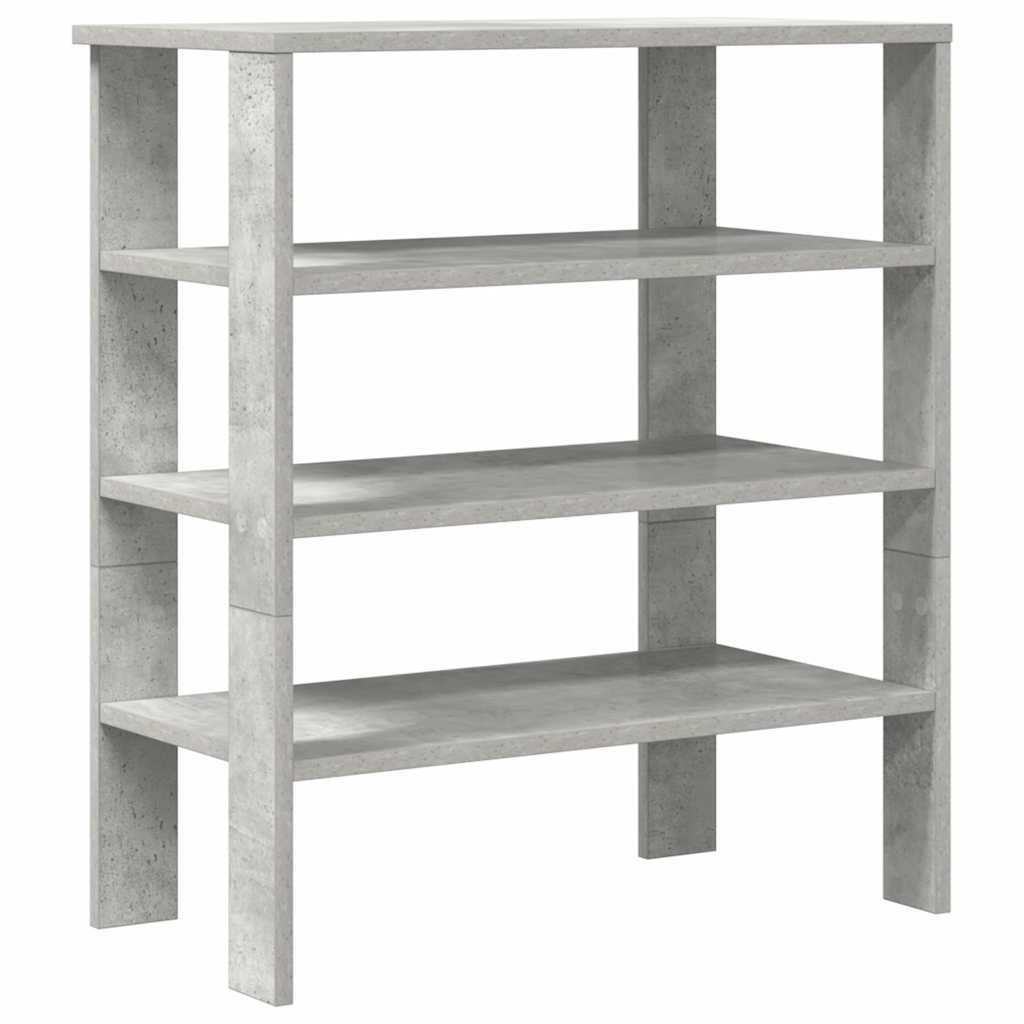 Schoenenrek 61x32x70 cm bewerkt hout betongrijs is nu te koop bij PeponiXL, paradijselijk wonen!