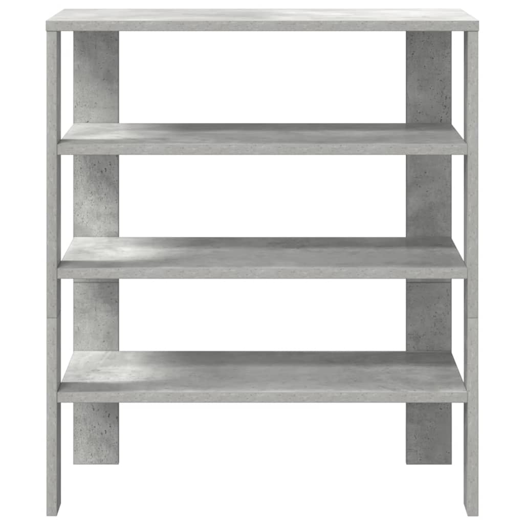 Schoenenrek 61x32x70 cm bewerkt hout betongrijs is nu te koop bij PeponiXL, paradijselijk wonen!