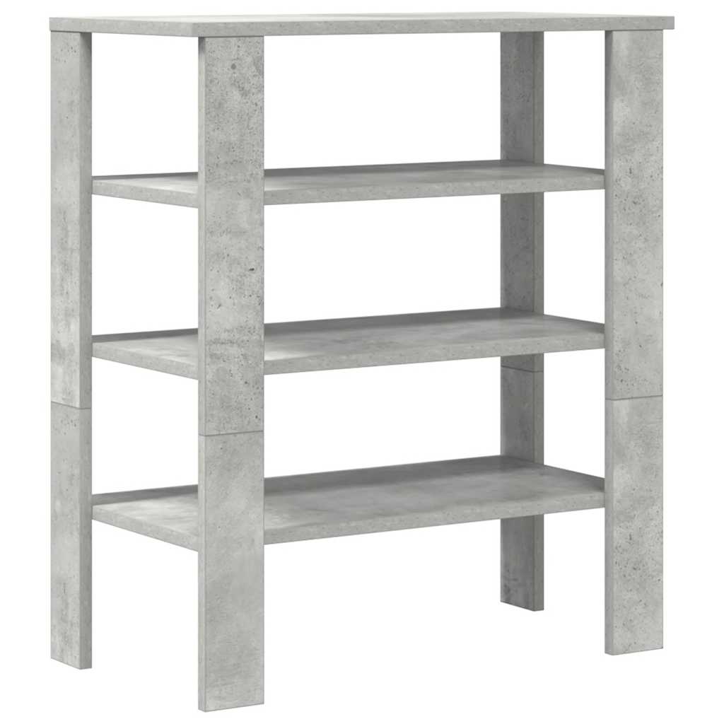 Schoenenrek 61x32x70 cm bewerkt hout betongrijs is nu te koop bij PeponiXL, paradijselijk wonen!