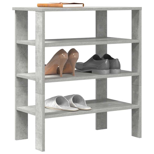 Schoenenrek 61x32x70 cm bewerkt hout betongrijs is nu te koop bij PeponiXL, paradijselijk wonen!