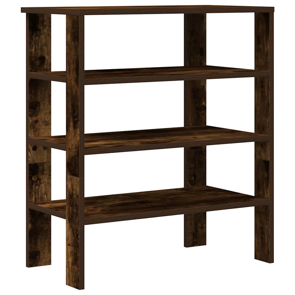 Schoenenrek 61x32x70 cm bewerkt hout gerookt eikenkleurig is nu te koop bij PeponiXL, paradijselijk wonen!