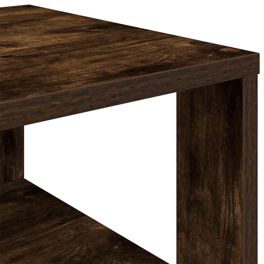 Schoenenrek 61x32x70 cm bewerkt hout gerookt eikenkleurig is nu te koop bij PeponiXL, paradijselijk wonen!