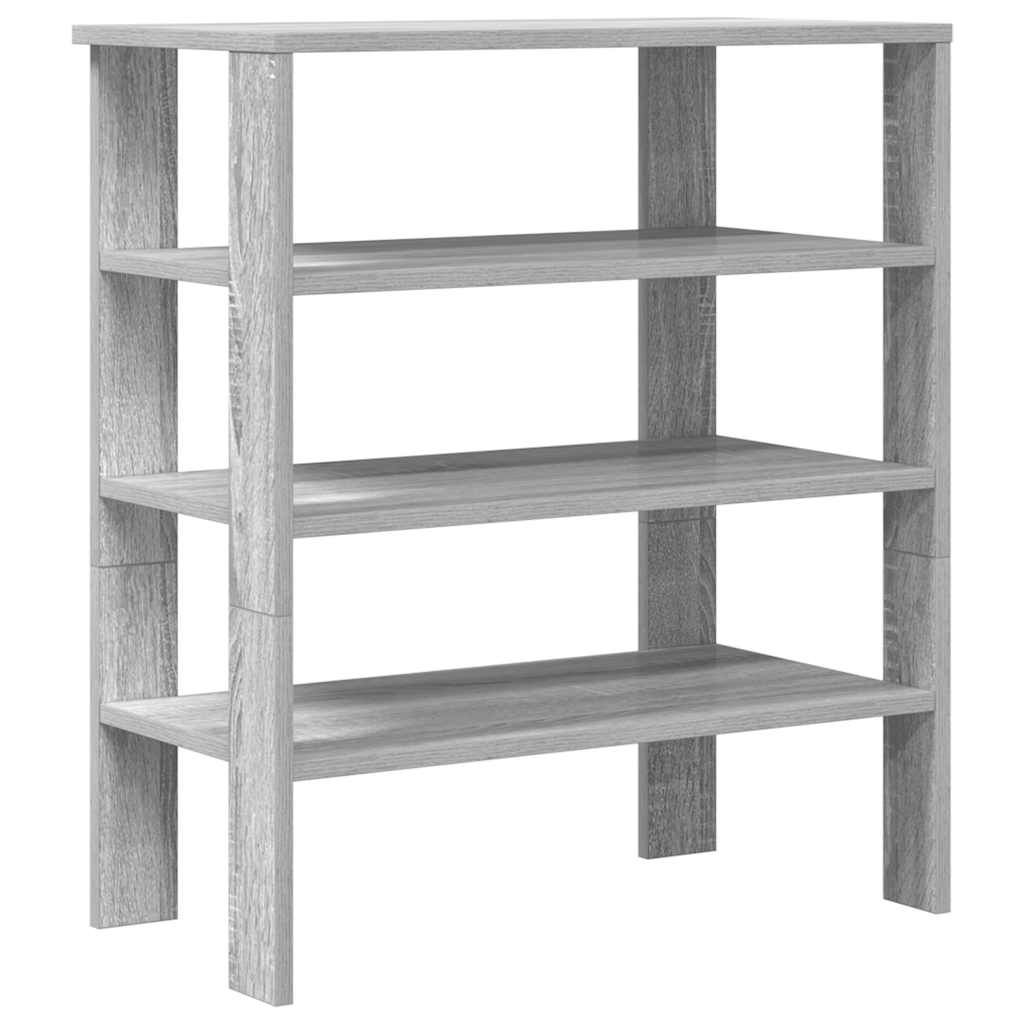 Schoenenrek 61x32x70 cm bewerkt hout grijs sonoma is nu te koop bij PeponiXL, paradijselijk wonen!