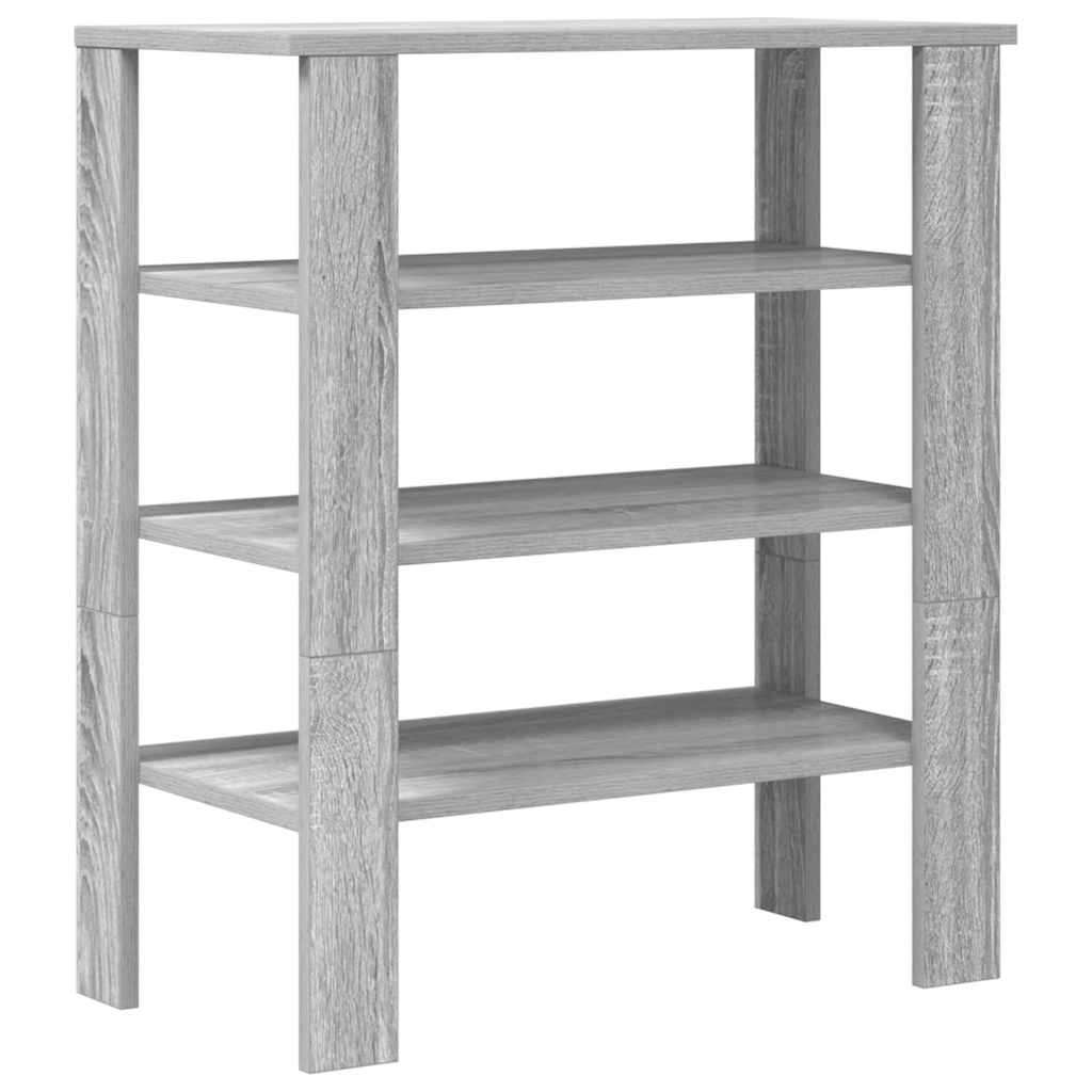 Schoenenrek 61x32x70 cm bewerkt hout grijs sonoma is nu te koop bij PeponiXL, paradijselijk wonen!