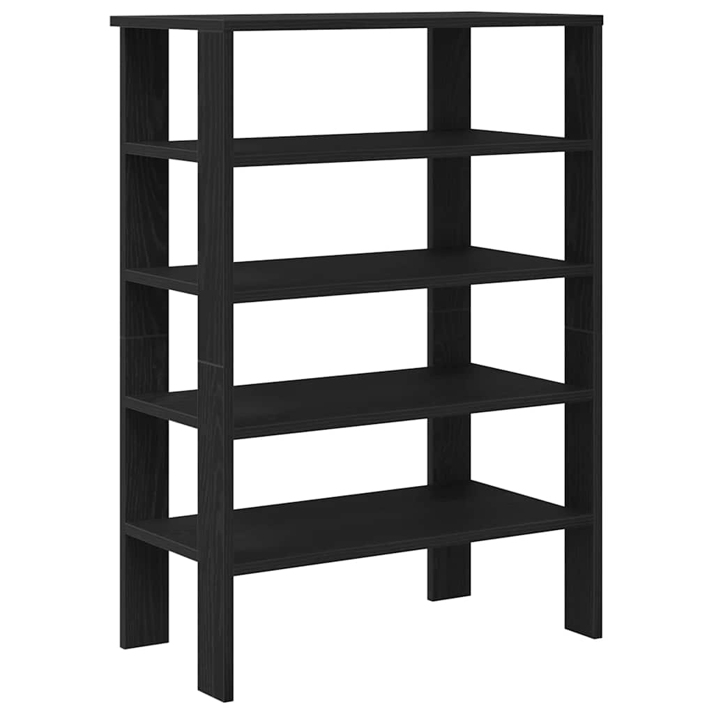Schoenenrek 61x32x87,5 cm bewerkt hout zwart is nu te koop bij PeponiXL, paradijselijk wonen!