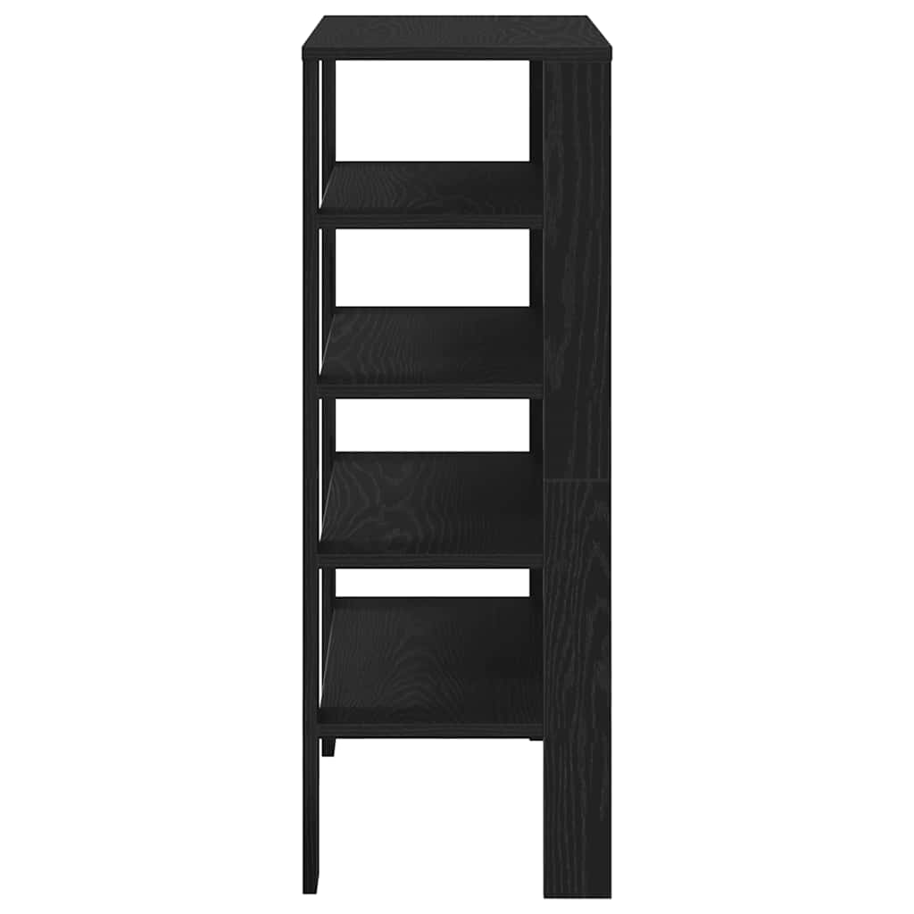 Schoenenrek 61x32x87,5 cm bewerkt hout zwart is nu te koop bij PeponiXL, paradijselijk wonen!