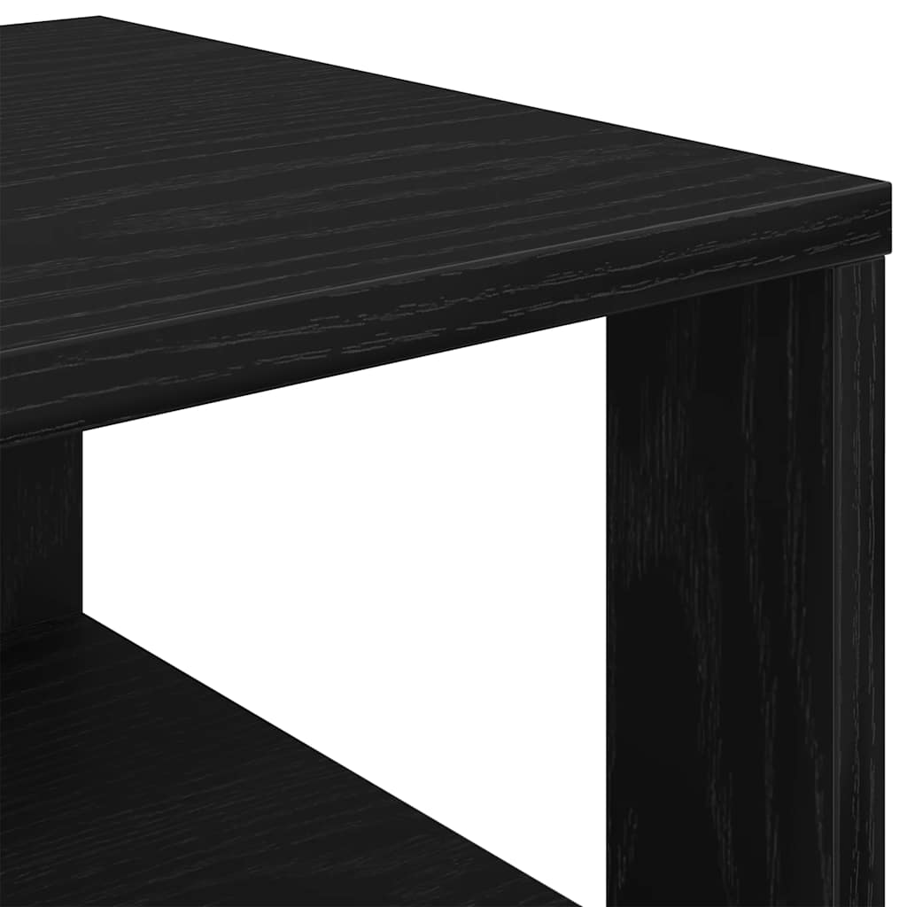 Schoenenrek 61x32x87,5 cm bewerkt hout zwart is nu te koop bij PeponiXL, paradijselijk wonen!