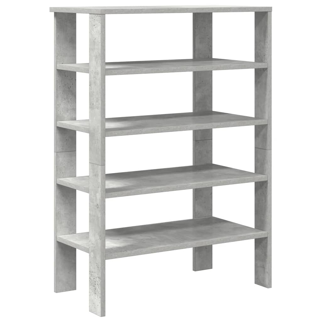 Schoenenrek 61x32x87,5 cm bewerkt hout betongrijs is nu te koop bij PeponiXL, paradijselijk wonen!