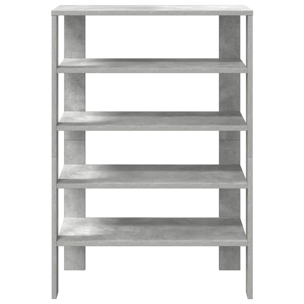 Schoenenrek 61x32x87,5 cm bewerkt hout betongrijs is nu te koop bij PeponiXL, paradijselijk wonen!