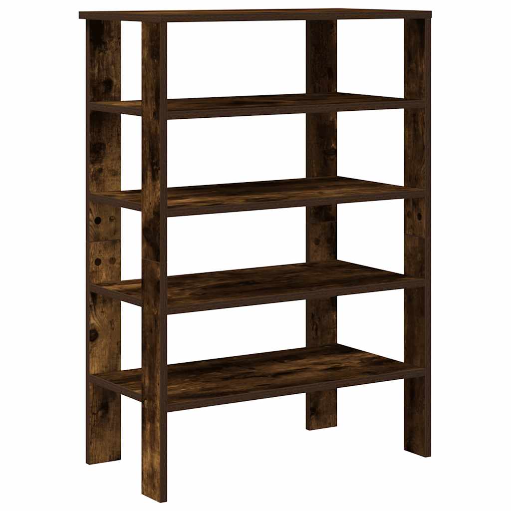 Schoenenrek 61x32x87,5 cm bewerkt hout gerookt eikenkleurig is nu te koop bij PeponiXL, paradijselijk wonen!