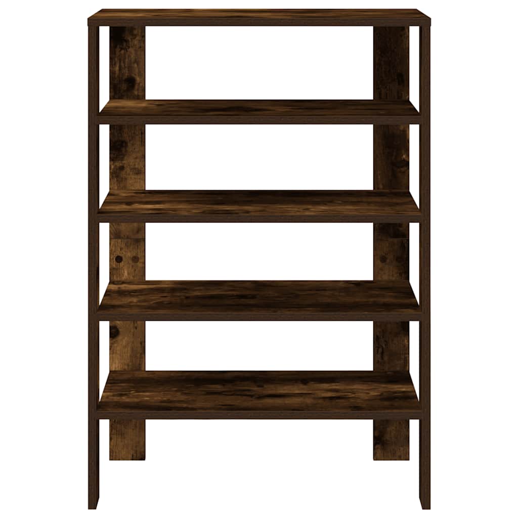 Schoenenrek 61x32x87,5 cm bewerkt hout gerookt eikenkleurig is nu te koop bij PeponiXL, paradijselijk wonen!