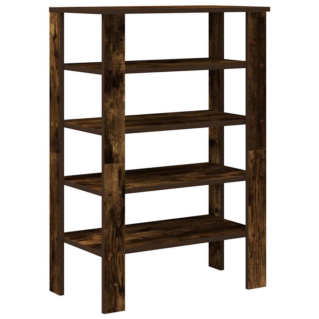 Schoenenrek 61x32x87,5 cm bewerkt hout gerookt eikenkleurig is nu te koop bij PeponiXL, paradijselijk wonen!