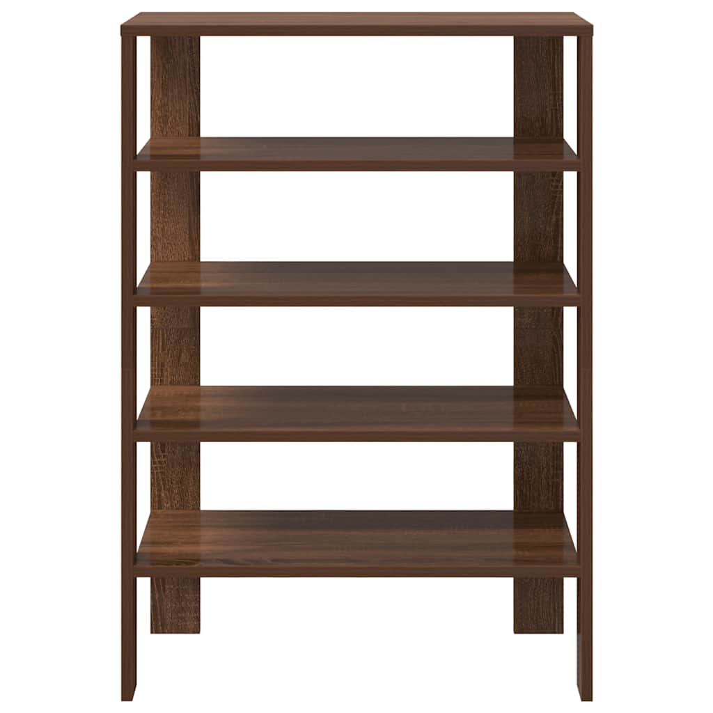 Schoenenrek 61x32x87,5 cm bewerkt hout bruin eikenkleurig is nu te koop bij PeponiXL, paradijselijk wonen!