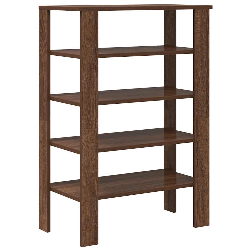 Schoenenrek 61x32x87,5 cm bewerkt hout bruin eikenkleurig is nu te koop bij PeponiXL, paradijselijk wonen!