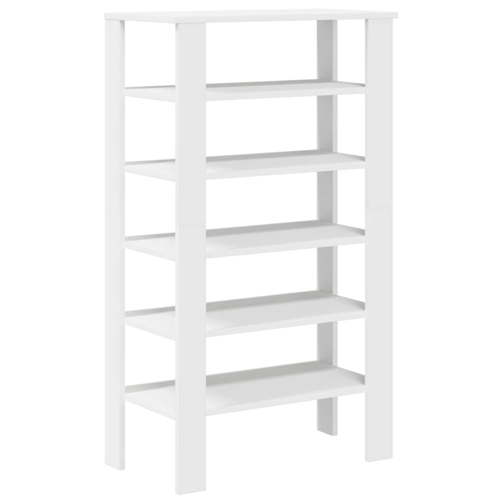 Schoenenrek 61x32x105 cm bewerkt hout wit is nu te koop bij PeponiXL, paradijselijk wonen!