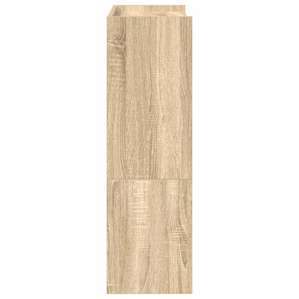 Schoenenrek 60x25x81 cm bewerkt hout sonoma eikenkleurig is nu te koop bij PeponiXL, paradijselijk wonen!